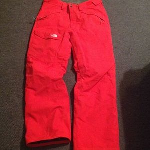 The North Face Red Ski Snowboard Pants Hyvent M